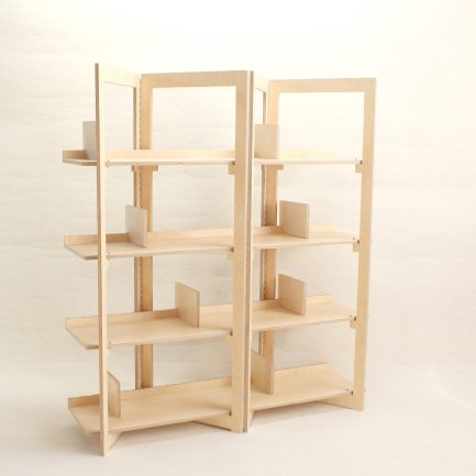 Bibliothèque pratique et design en bois