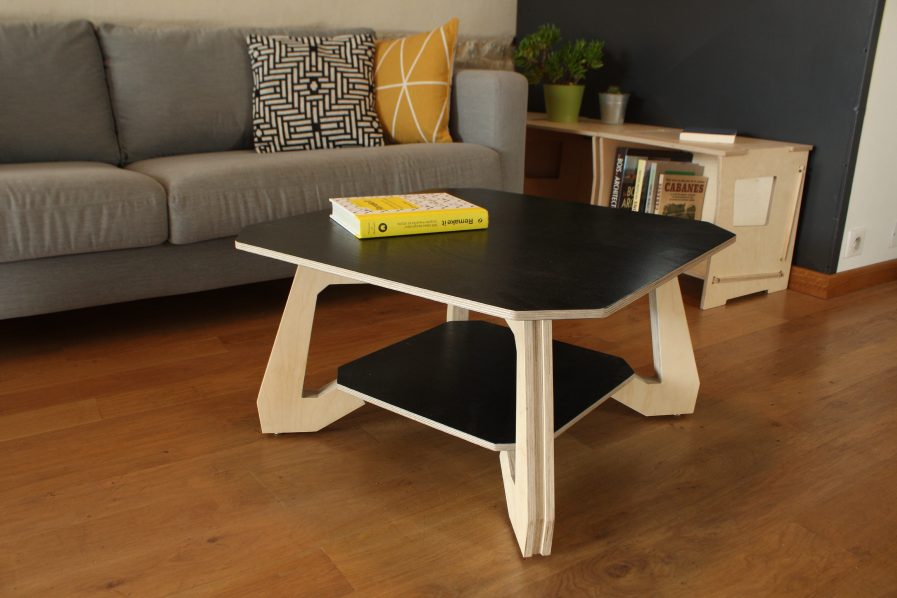Table basse en bois design Atelier minassian
