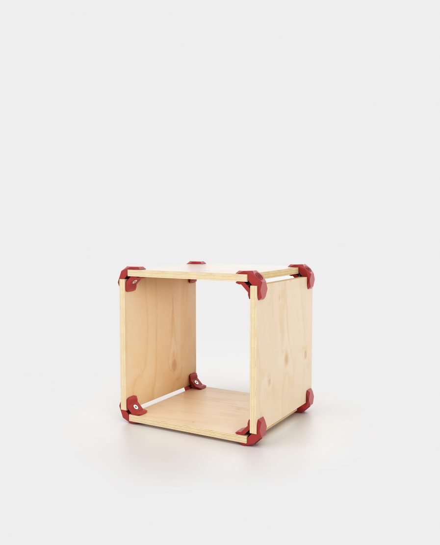Cube de rangement modulaire en bois design